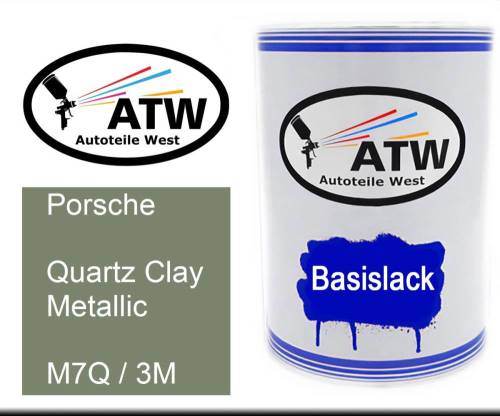 Porsche, Quartz Clay Metallic, M7Q / 3M: 500ml Lackdose, von ATW Autoteile West.